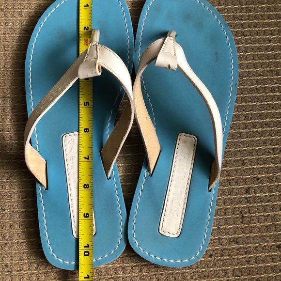 Dsquared2 Men\'s Aqua/White Leather Straps Sandals main image 5
